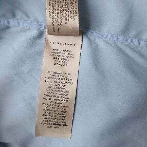 Burberry London Slim Fit Shirt Size 15 1/2 - 39 - Picture 8 of 10
